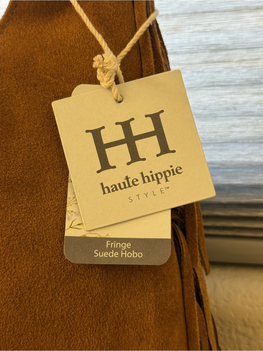 Haute Hippie COGNAC BROWN Suede Fringe Shoulder Bag  🤎NWT🤎 - Picture 5 of 14